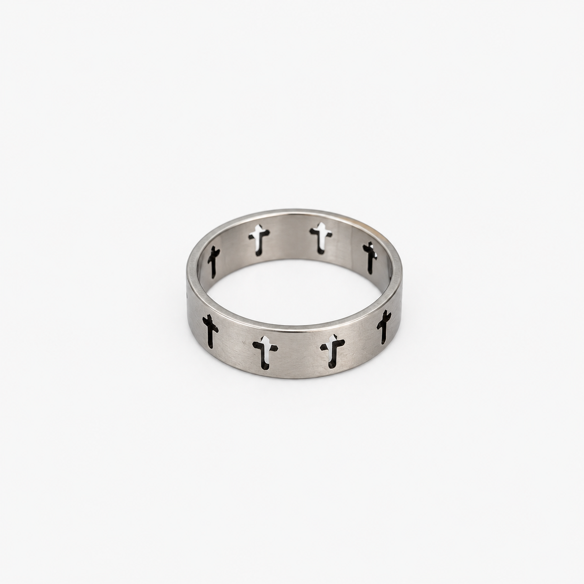 Men's Silver Cross Ring