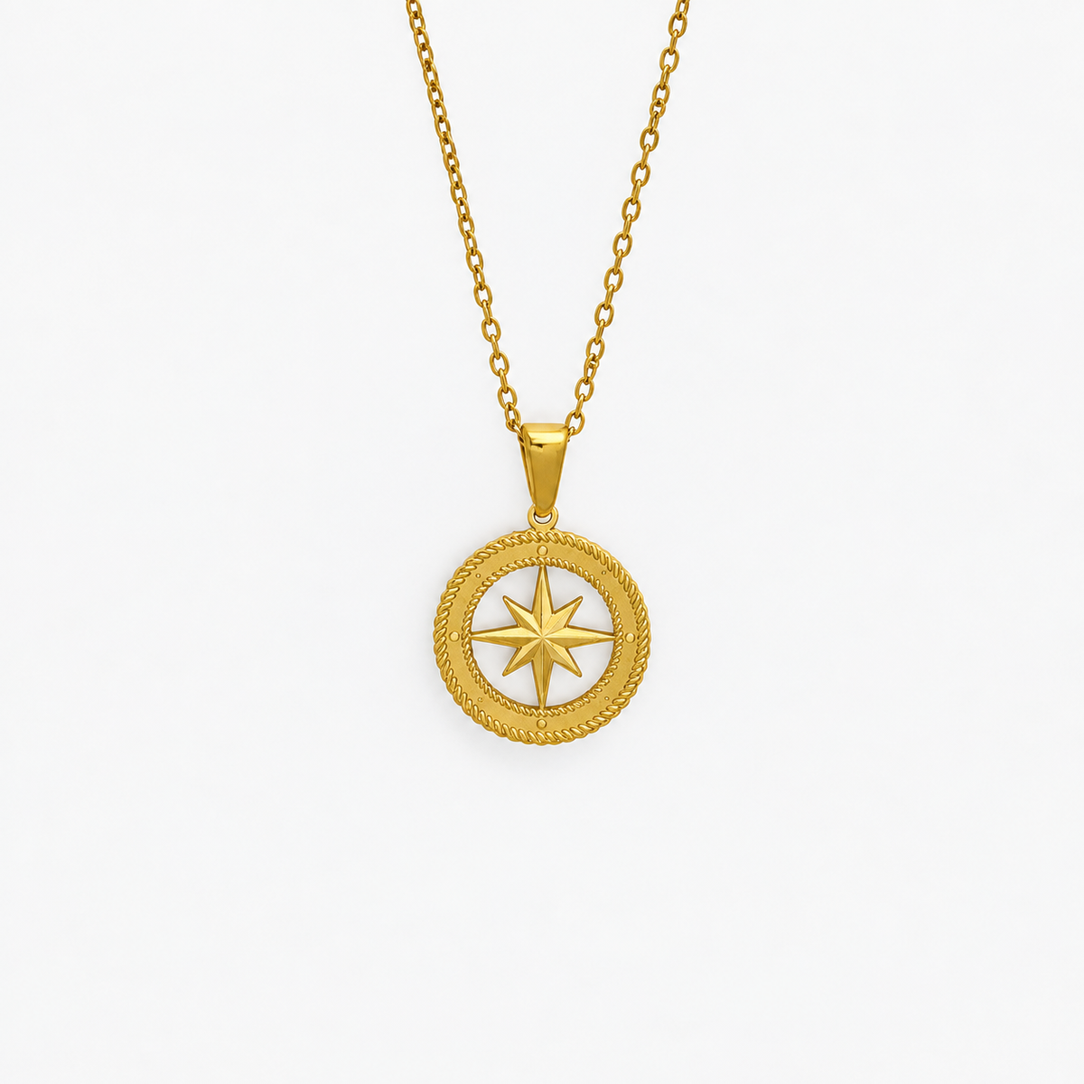 Gold Hexagonal Star Pendant