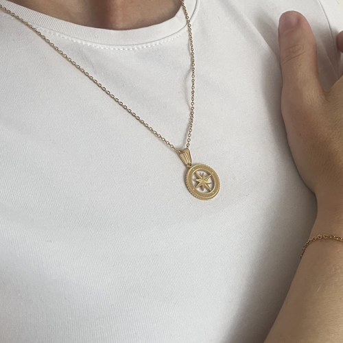 Gold Hexagonal Star Pendant